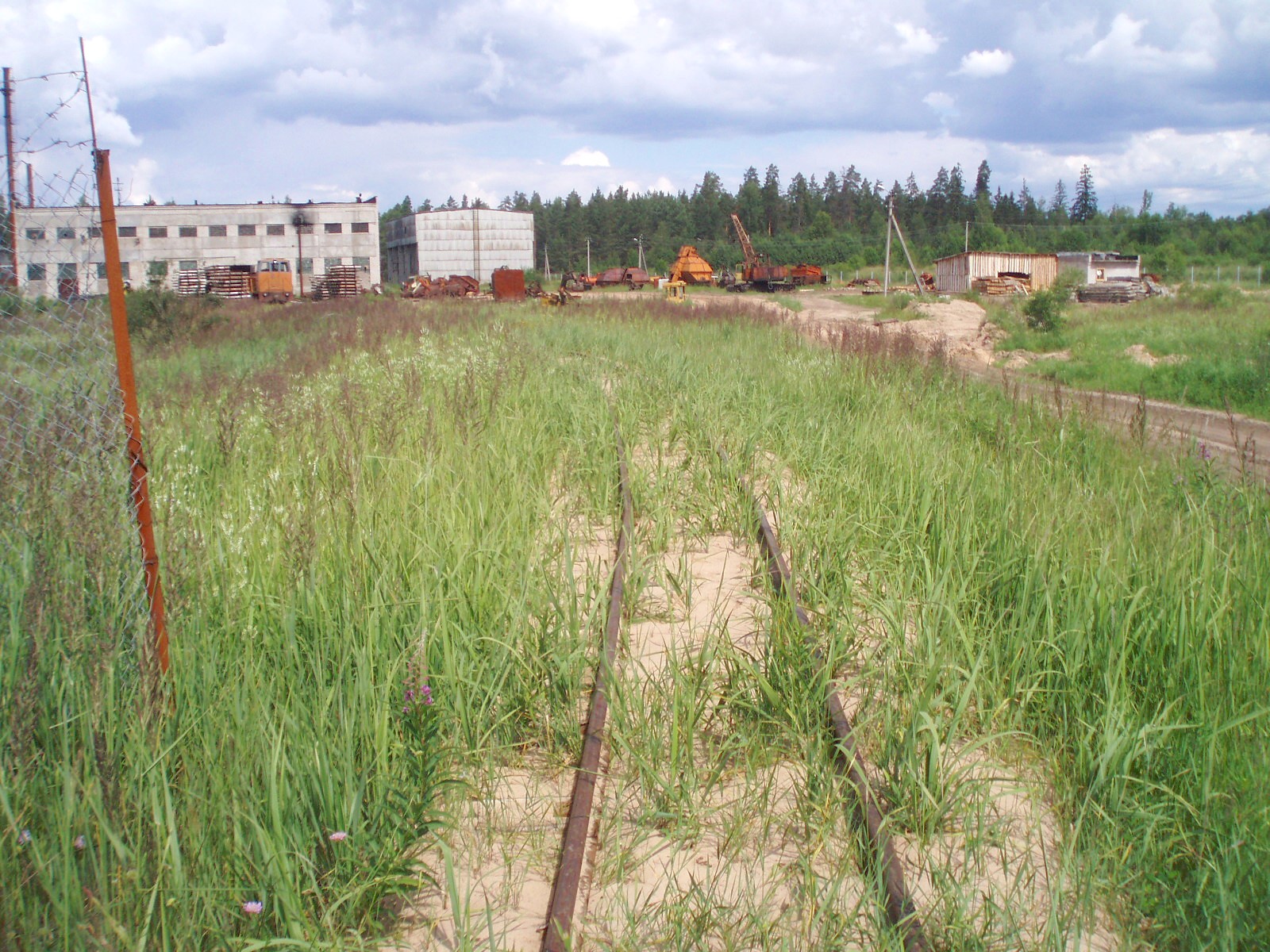 Узкоколейная железная дорога Ершовского торфопредприятия — фотографии, сделанные в 2007 году (часть 1)