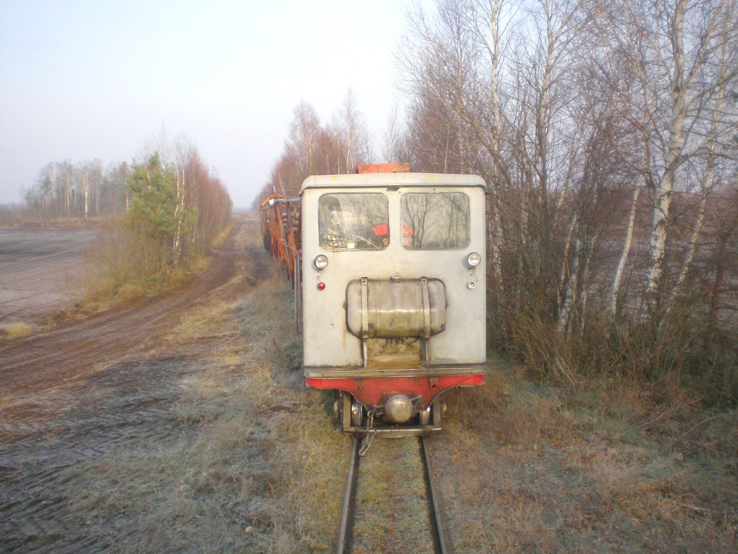 Узкоколейная  железная дорога   торфопредприятия «Усяж» —  фотографии, сделанные в 2008 году (часть 7)