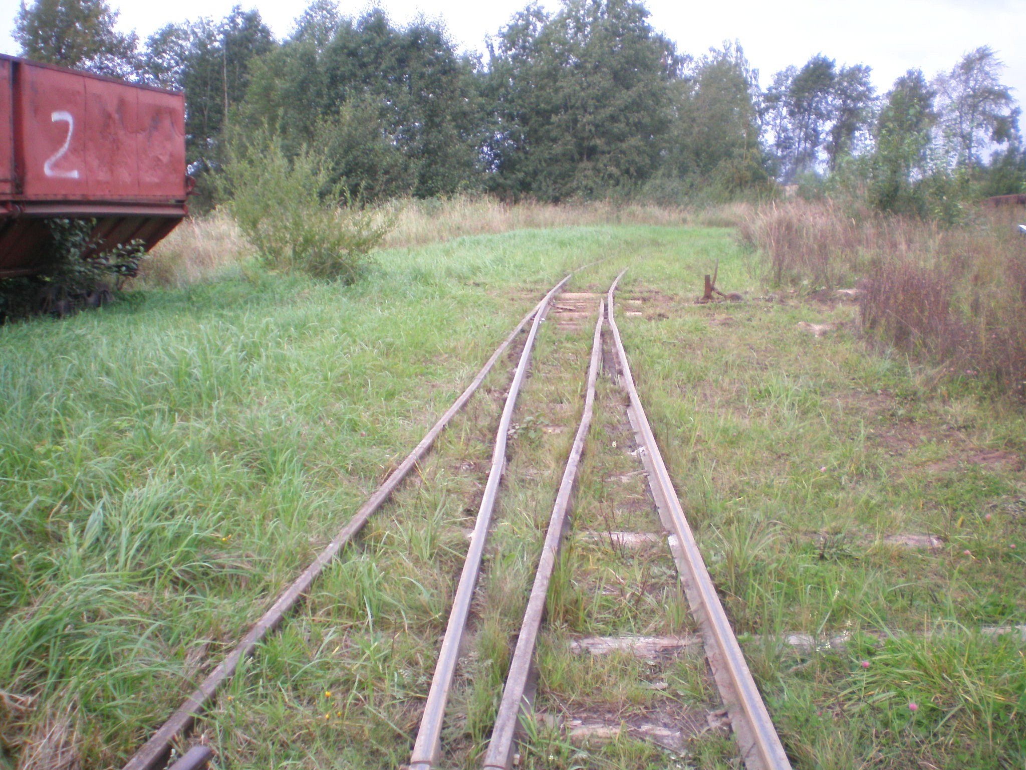 Узкоколейная железная дорога торфобрикетного завода Сангла — фотографии, сделанные в 2008 году (часть 3)