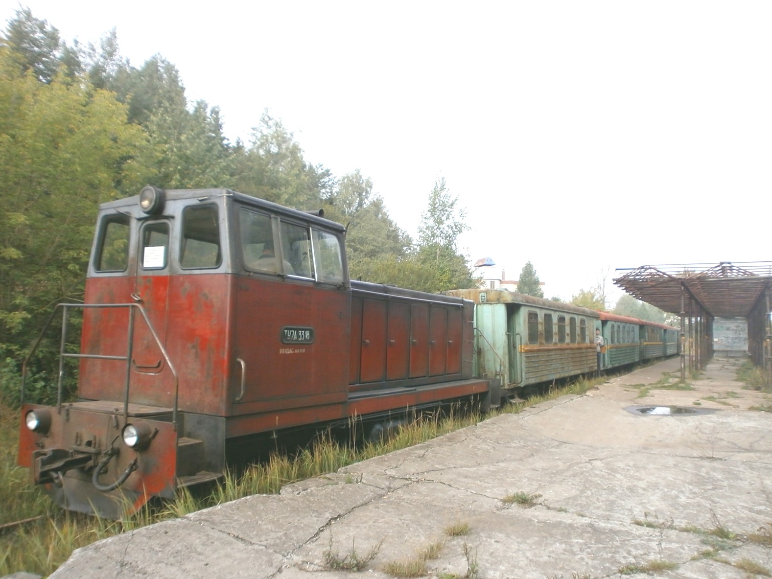 Узкоколейная железная дорога Каринского транспортного управления — фотографии, сделанные в 2014 году (часть 2)