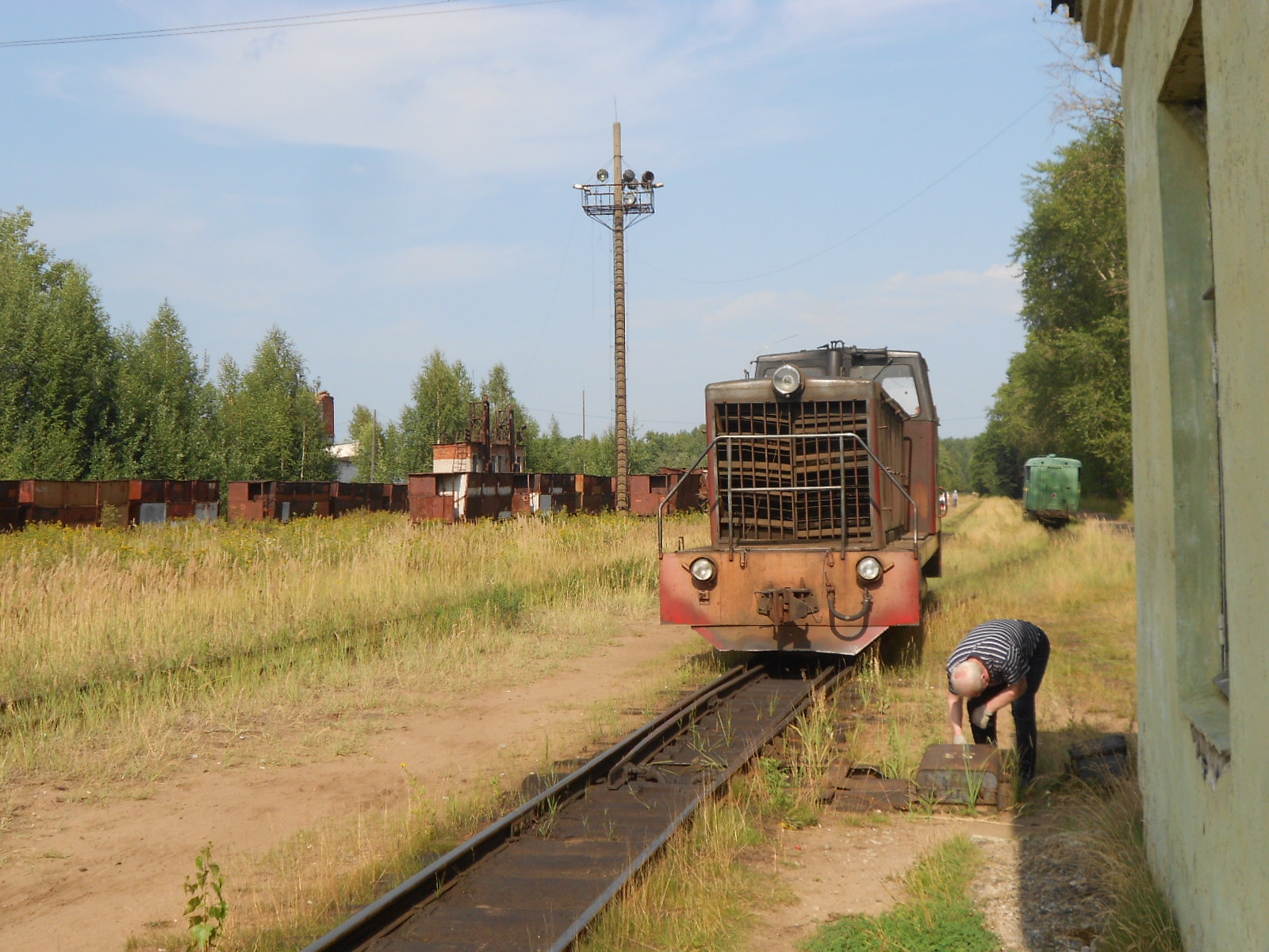 Узкоколейная железная дорога Каринского транспортного управления — фотографии, сделанные в 2016 году (часть 2)