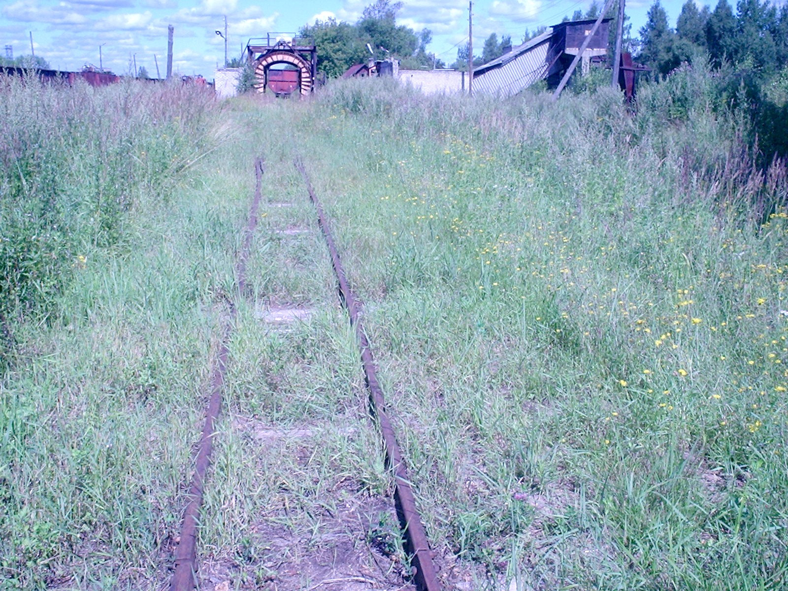 Узкоколейная железная дорога Васильевского предприятия промышленного железнодорожного транспорта  — фотографии, сделанные в 2005 году (часть 9)