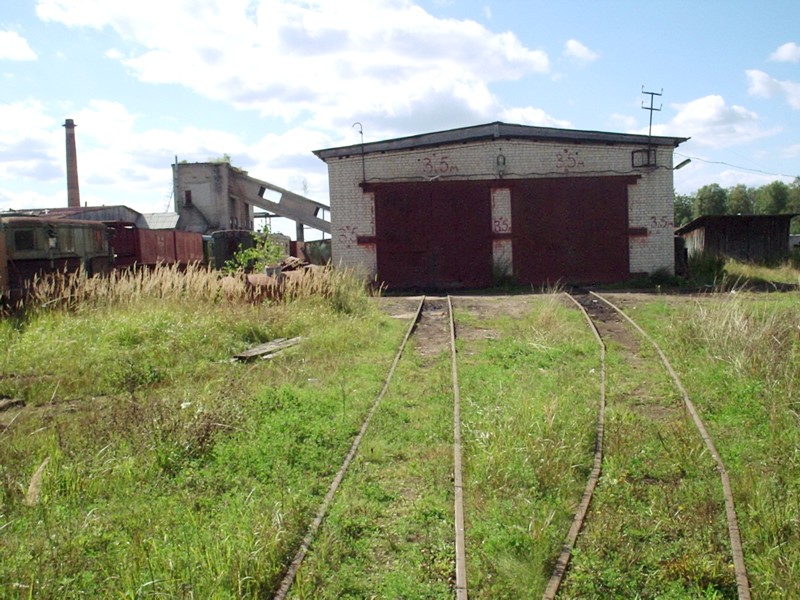 Узкоколейная железная дорога Васильевского предприятия промышленного железнодорожного транспорта  — фотографии, сделанные в 2005 году (часть 25)