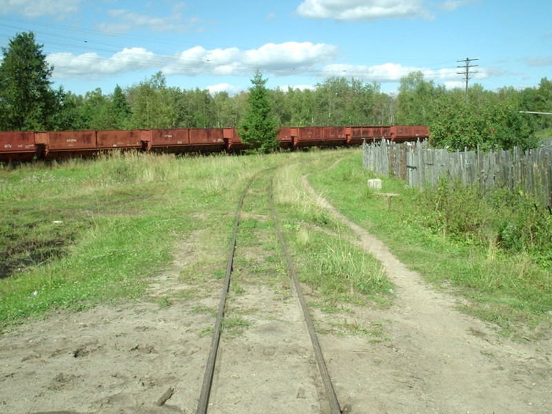 Узкоколейная железная дорога Васильевского предприятия промышленного железнодорожного транспорта  — фотографии, сделанные в 2005 году (часть 32)