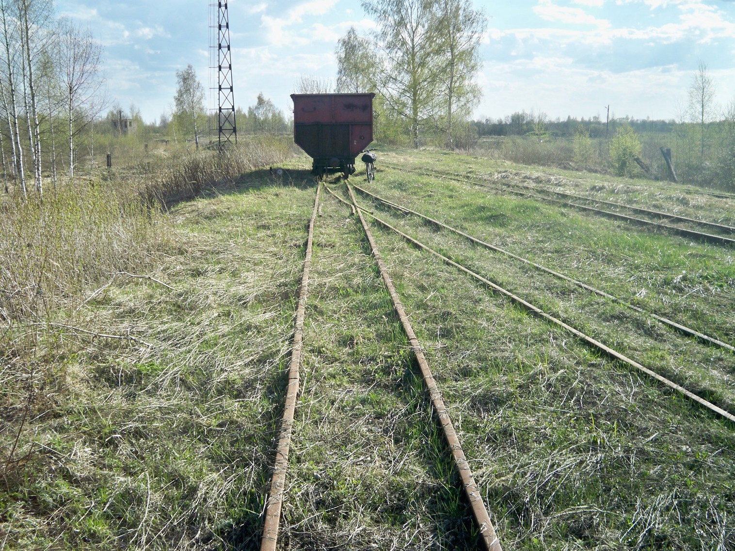 Узкоколейная железная дорога Васильевского предприятия промышленного железнодорожного транспорта  — фотографии, сделанные в 2014 году (часть 8)