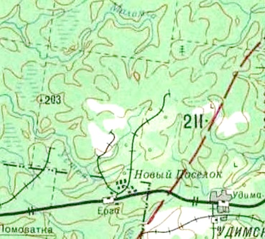 Ерогодская узкоколейная железная дорога  — схемы и   топографические карты
