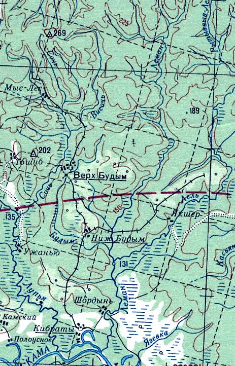 Усть-Лупьинская узкоколейная железная дорога -   топографические карты