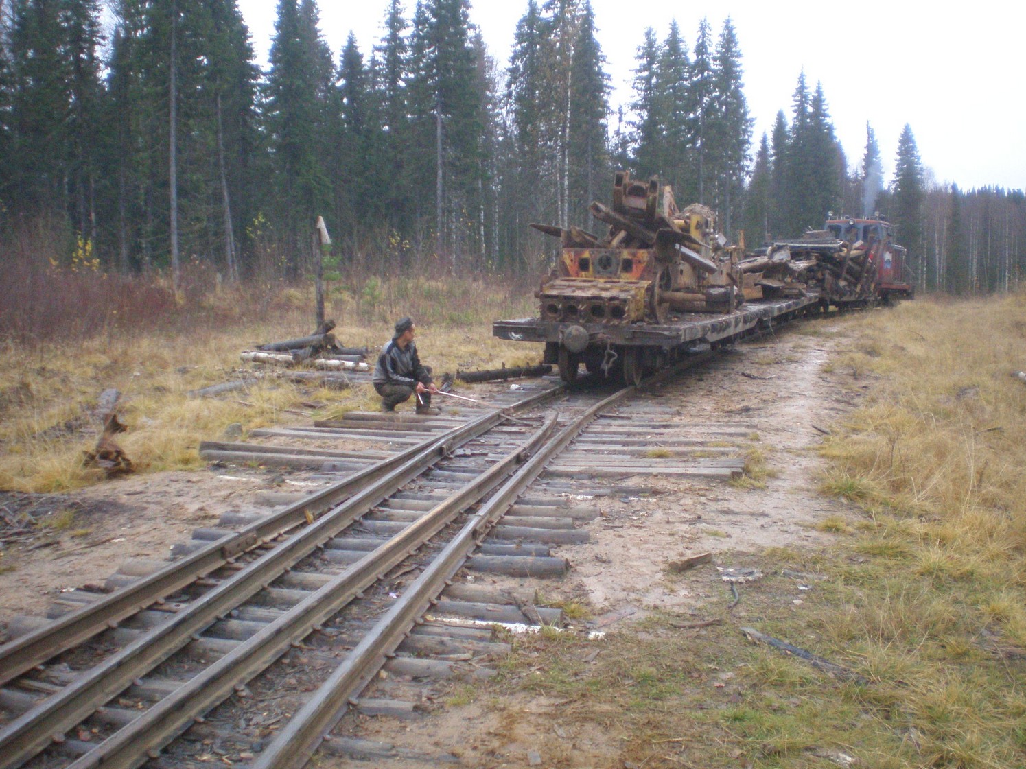 Пильвенская узкоколейная железная дорога  —  фотографии, сделанные в 2008 году (часть 34)