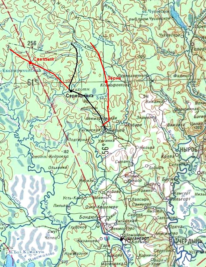 Пильвенская узкоколейная железная дорога — схемы и топографические карты