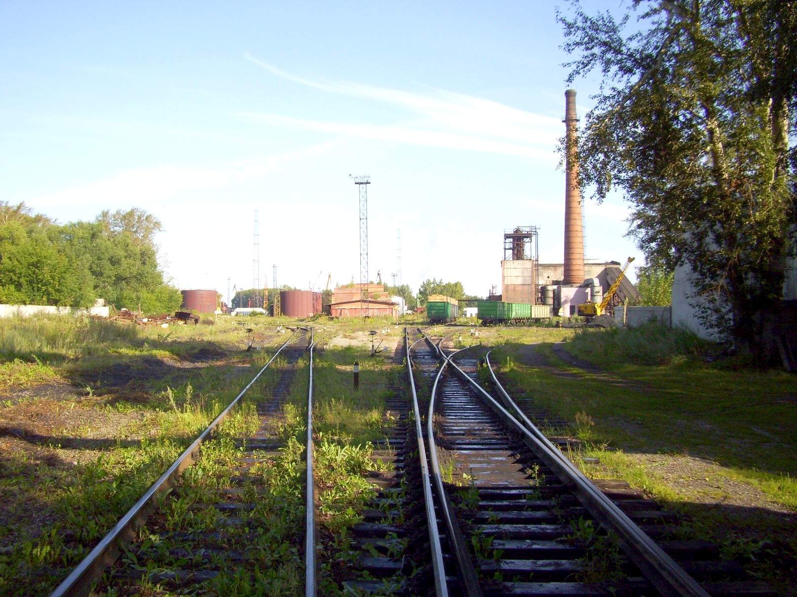 Узкоколейная железная дорога  Томского шпалопропиточного завода — фотографии, сделанные в 2009 году (часть 1)