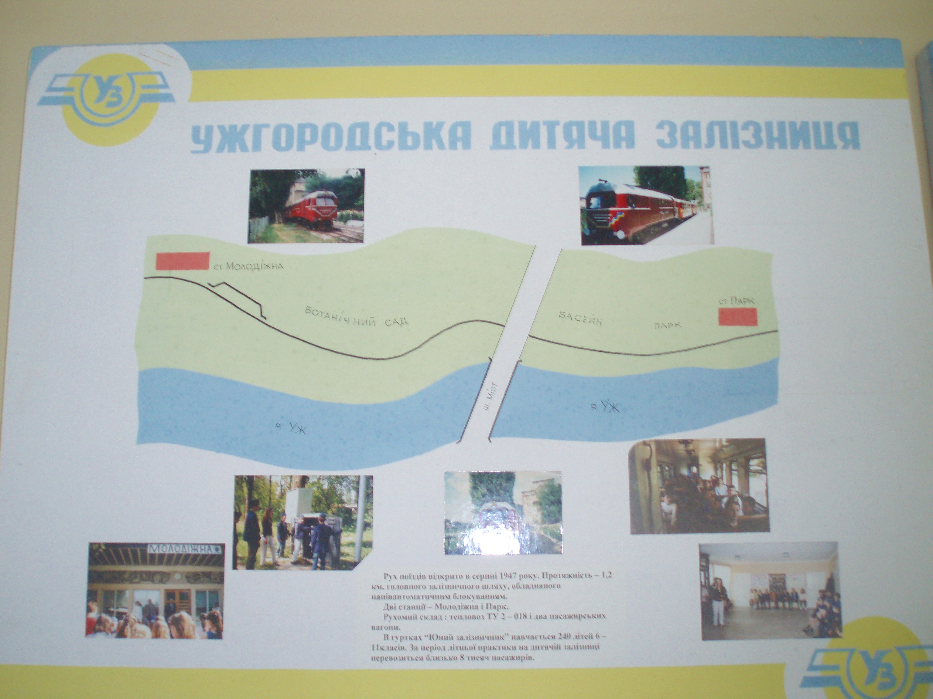 Ужгородская детская железная дорога  —  фотографии, сделанные в 2007 году (часть 1)
