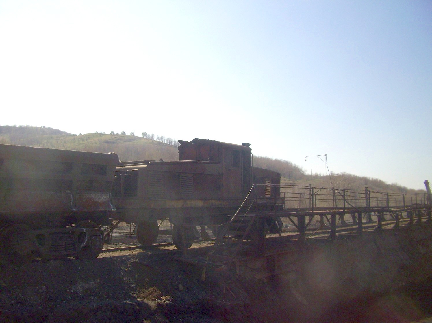 Горная узкоколейная железная дорога Текелийского свинцово-цинкового комбината — фотографии, сделанные в 2010 году (часть 9)