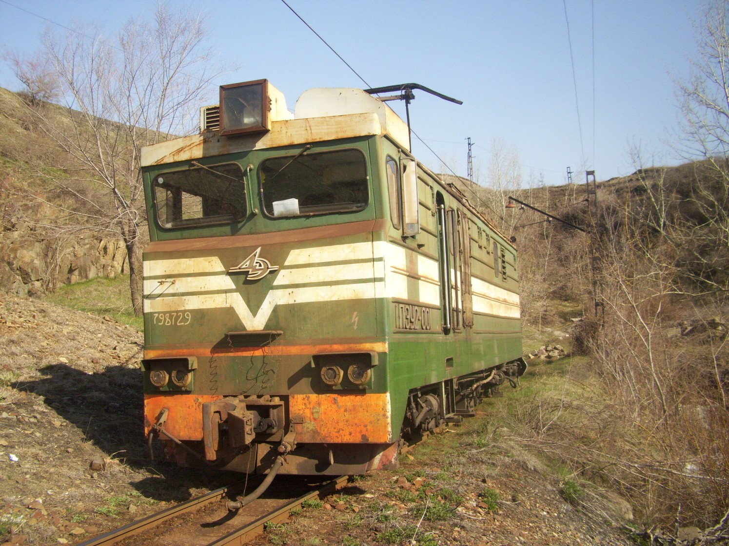 Горная узкоколейная железная дорога Текелийского свинцово-цинкового комбината — фотографии, сделанные в 2010 году (часть 10)