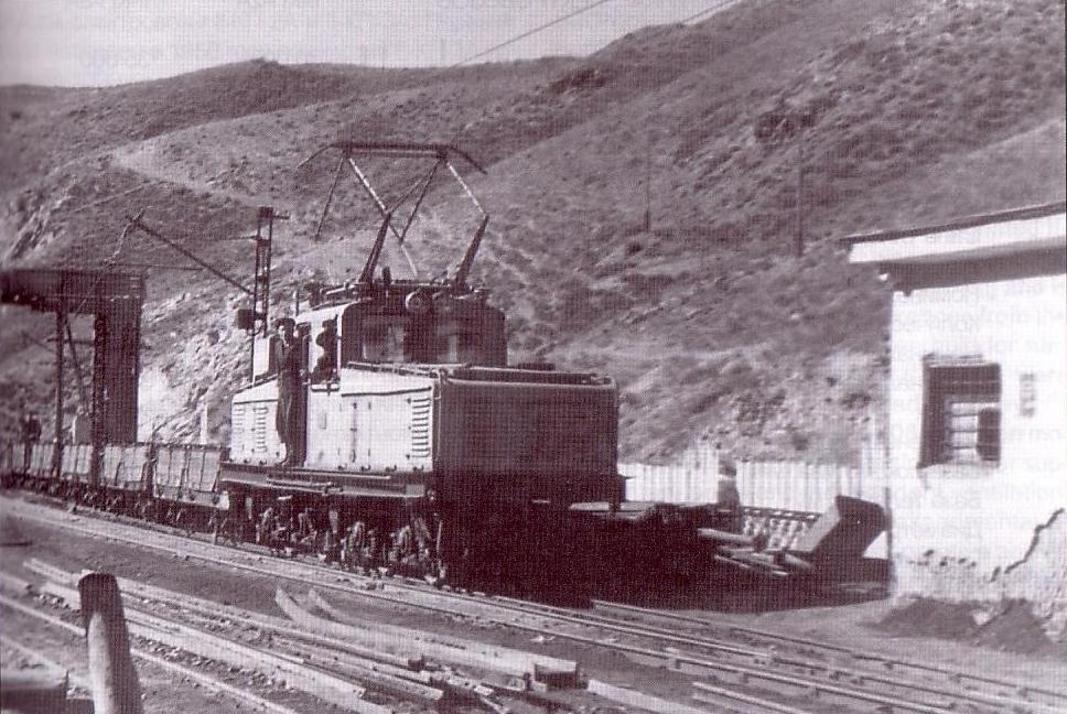 Горная узкоколейная железная дорога Текелийского свинцово-цинкового комбината — исторические фотографии