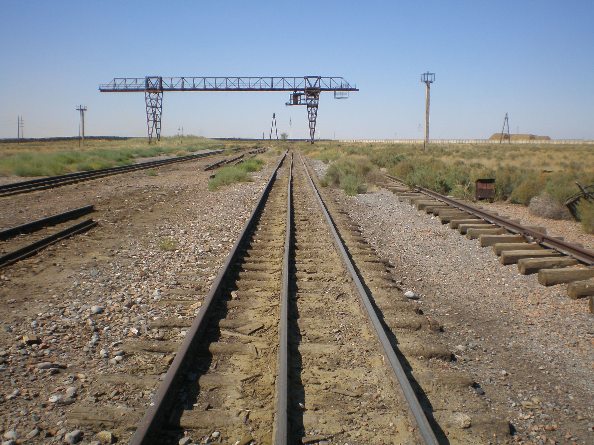 Узкоколейная железная дорога Арысского шпалопропиточного завода —  фотографии, сделанные в 2008 году (часть 4)