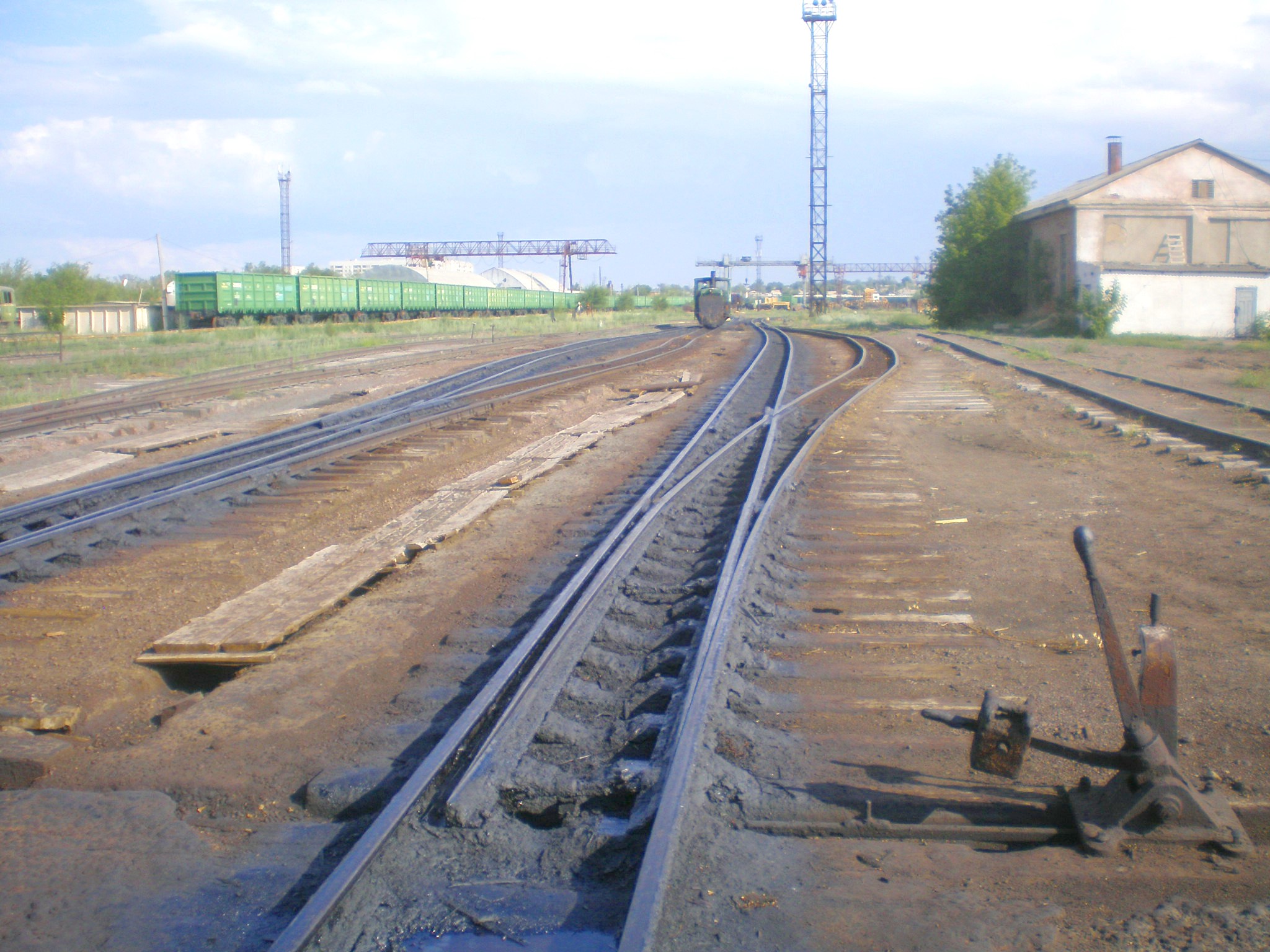 Узкоколейная  железная дорога Жана-Семейского шпалопропиточного завода — фотографии, сделанные в 2009 году (часть 1)