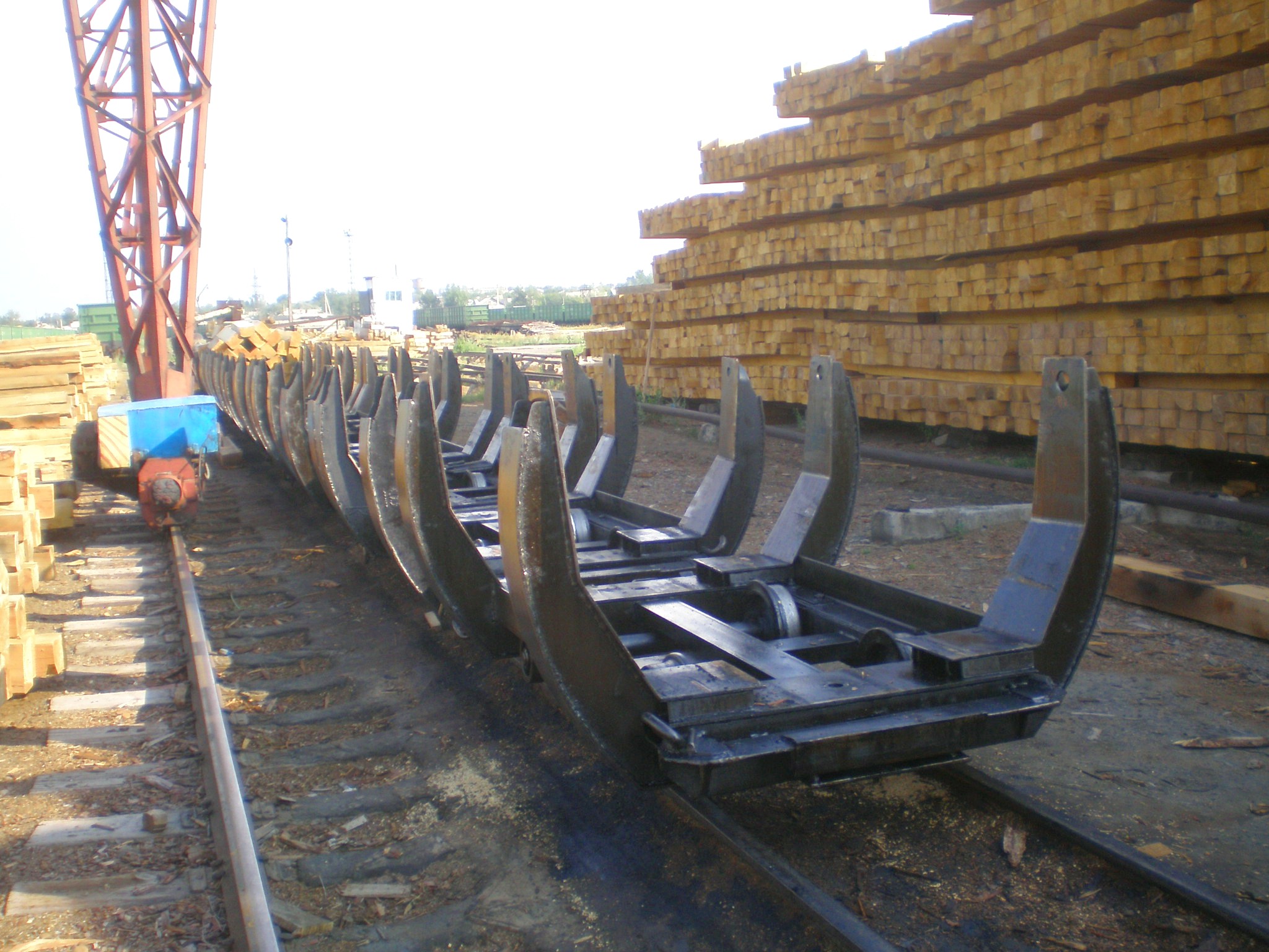 Узкоколейная  железная дорога Жана-Семейского шпалопропиточного завода — фотографии, сделанные в 2009 году (часть 3)