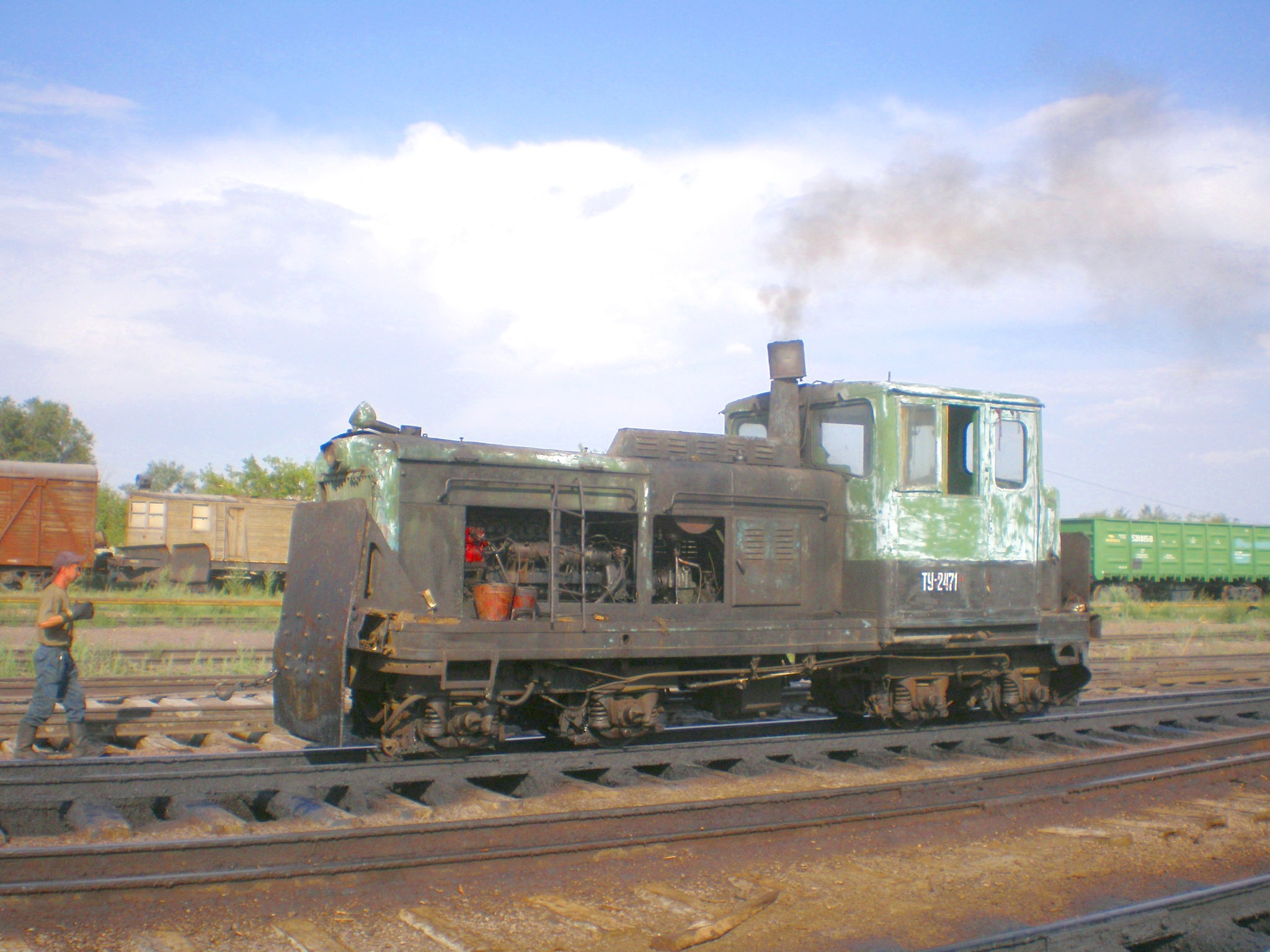Узкоколейная  железная дорога Жана-Семейского шпалопропиточного завода — фотографии, сделанные в 2009 году (часть 4)