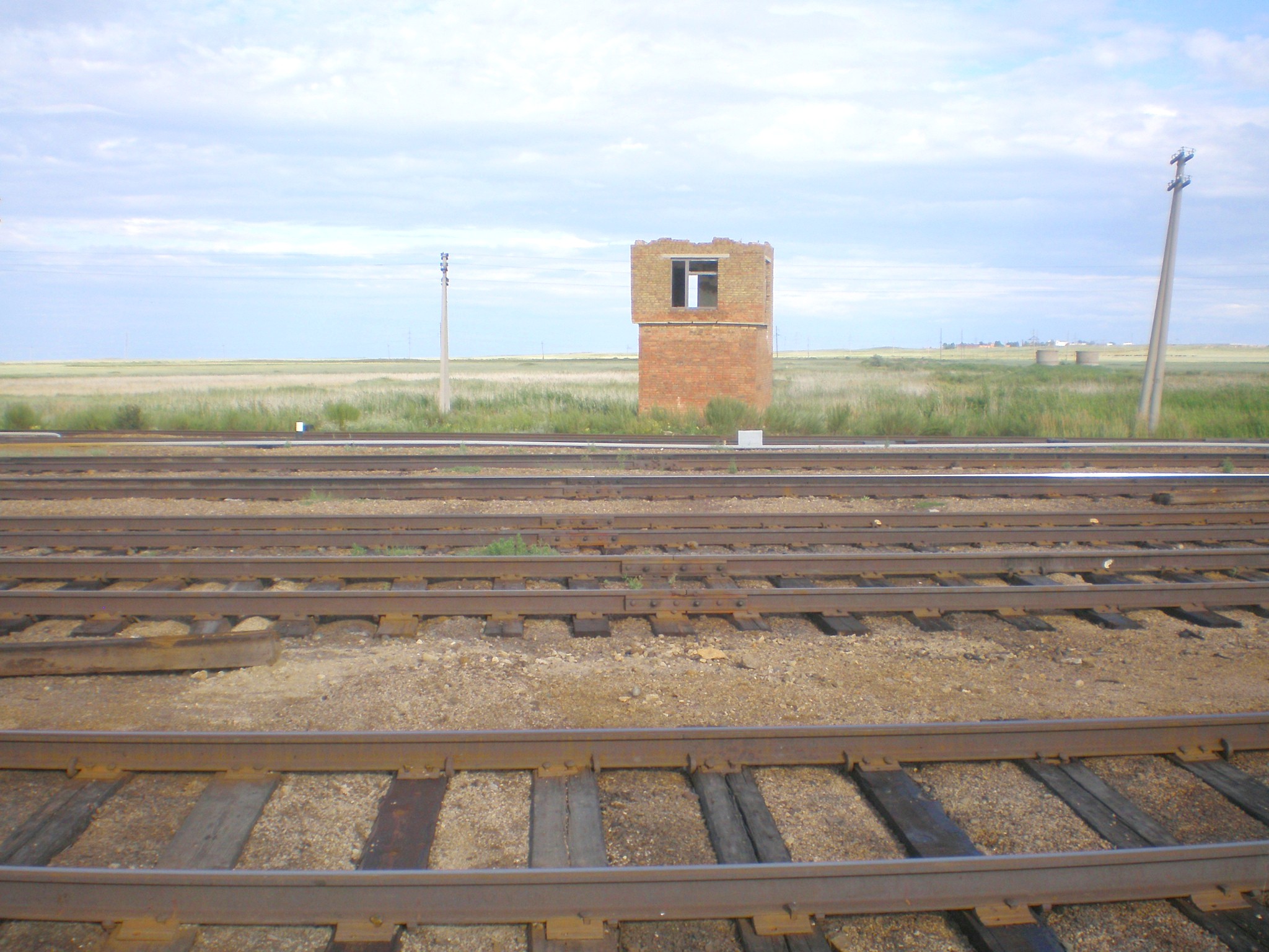 Железнодорожная линия УЖДТ Степногорского горно-химического комбината  —  фотографии, сделанные в 2009 году (часть 19)
