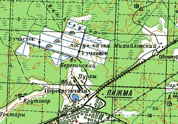 Узкоколейная железная дорога Альцевского  торфопредприятия  - схемы и топографические карты