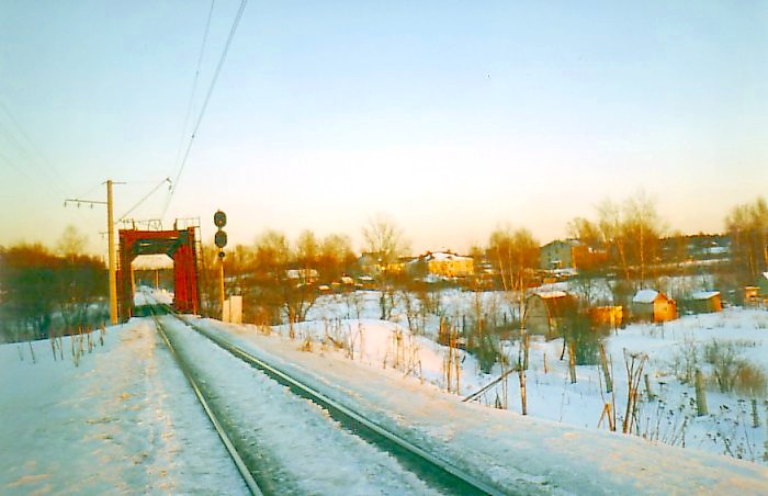 Железнодорожная линия Софрино — Красноармейск и железнодорожные линии на Красноармейском полигоне  —  фотографии, сделанные в 2003 году, краткое описание участка Красноармейск  —  Внешняя