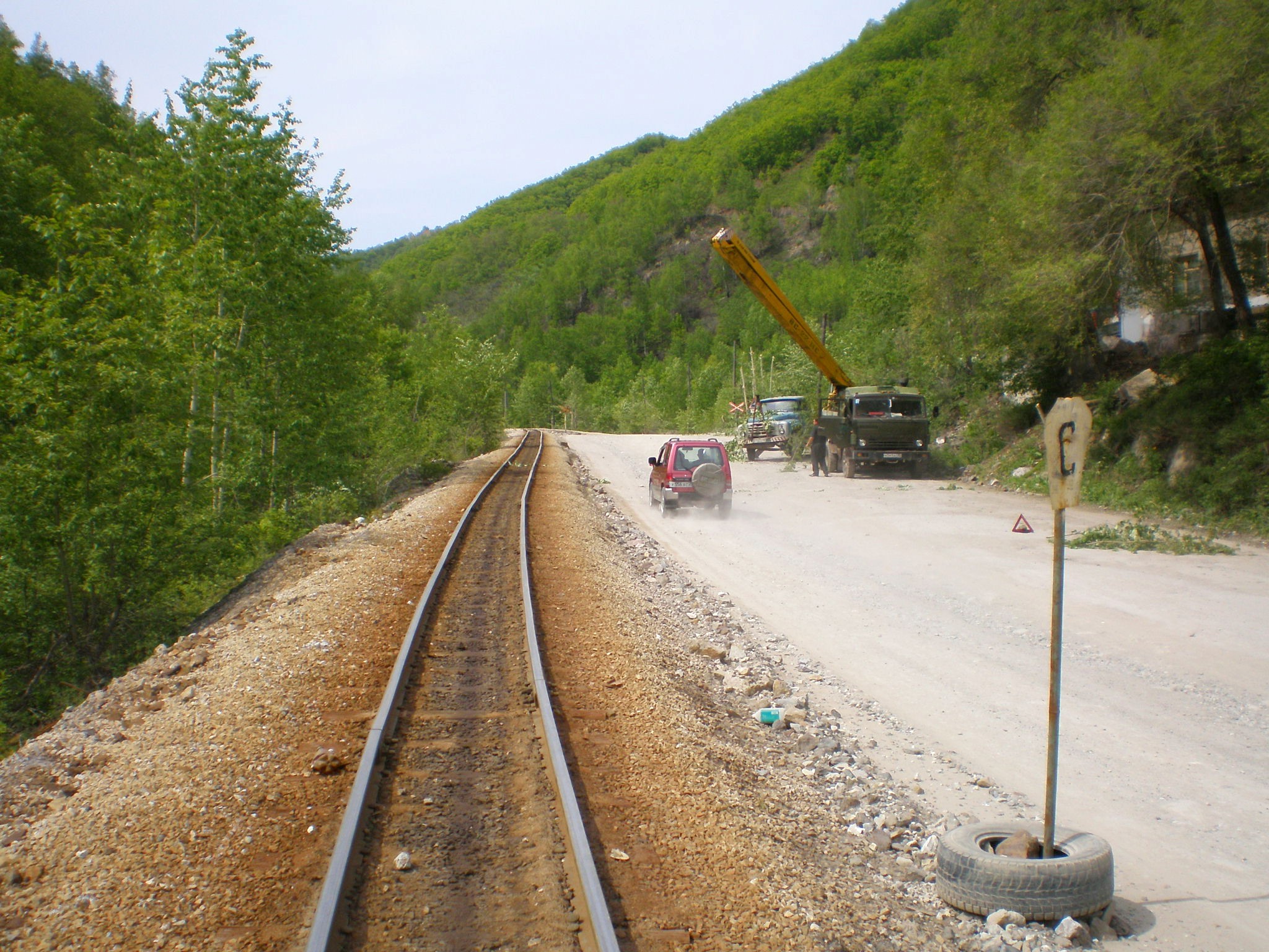 Тетюхинская узкоколейная железная дорога  —  фотографии, сделанные в 2008 году (часть 4)