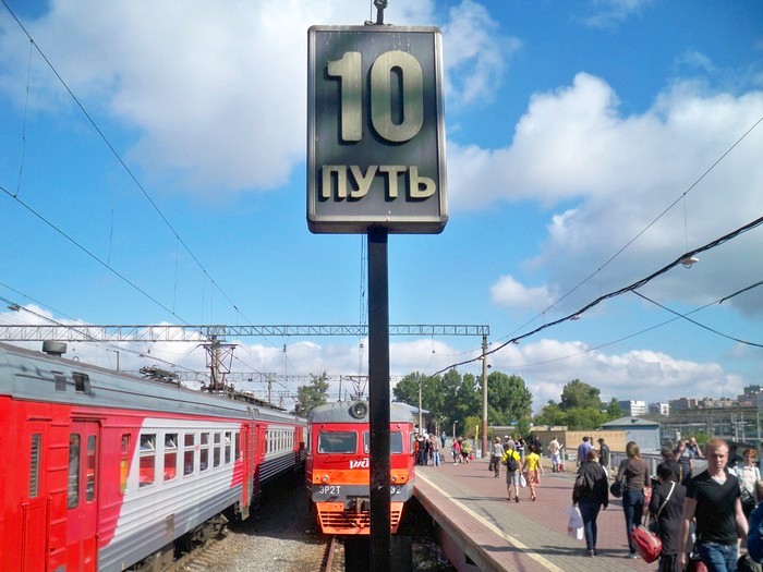 Организованное экскурсионное мероприятие на узкоколейной железной дороге Тверского КСМ-2, 2013 год