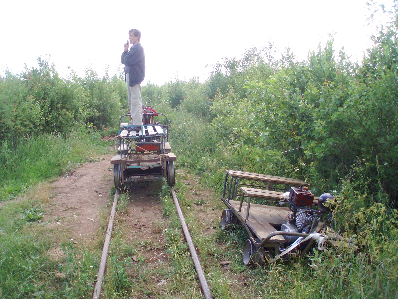Узкоколейная железная дорога торфопредприятия «Полистовское-2»  — фотографии, сделанные в 2007 году (часть 10)