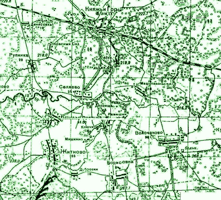 Княжегорская узкоколейная железная дорога   — схемы и топографические карты