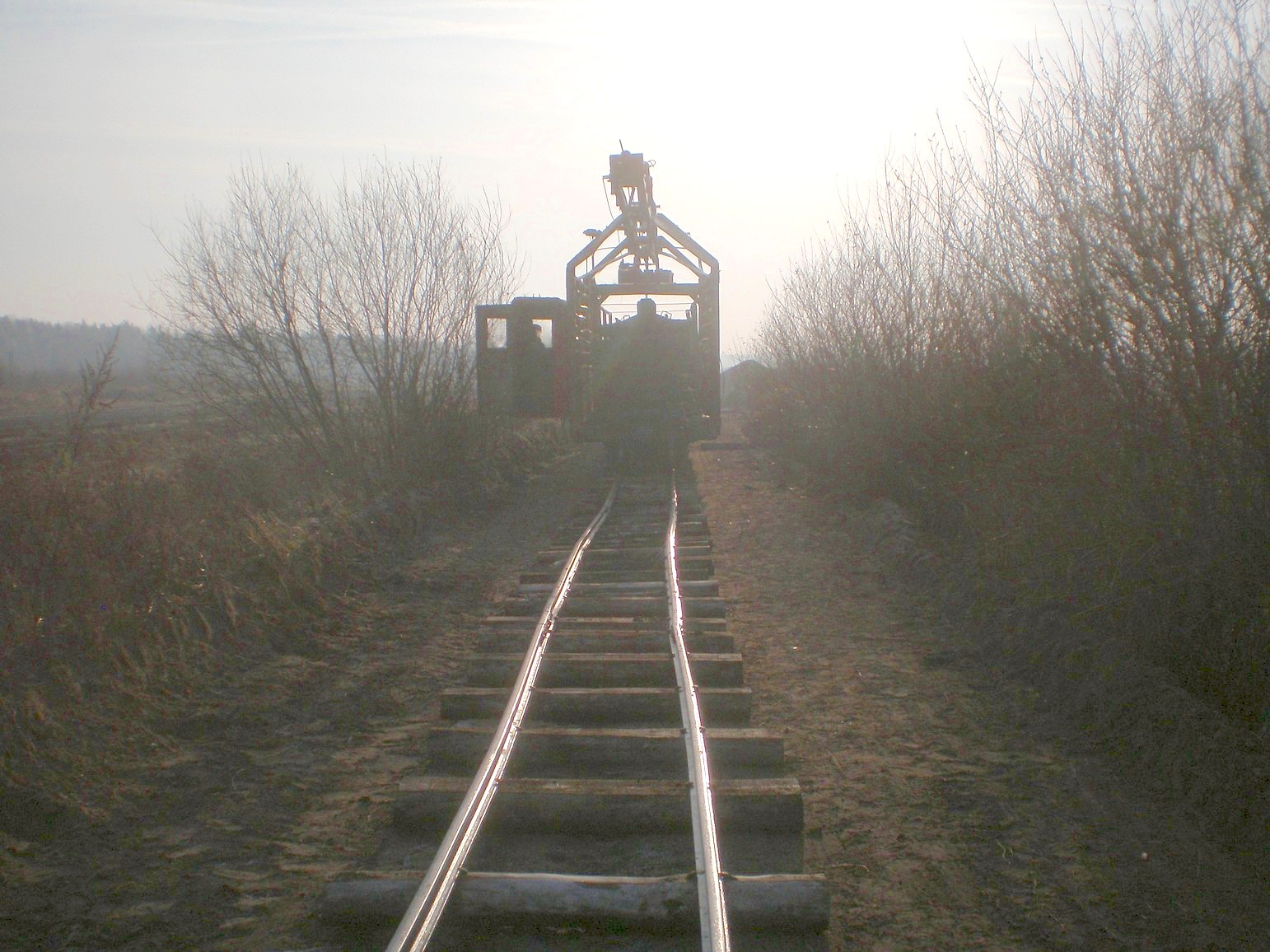 Узкоколейная  железная дорога   торфопредприятия «Усяж» —  фотографии, сделанные в 2008 году (часть 8)