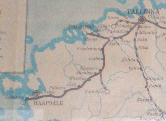 Железнодорожная линия Кейла — Хаапсалу   — схемы и   топографические карты
