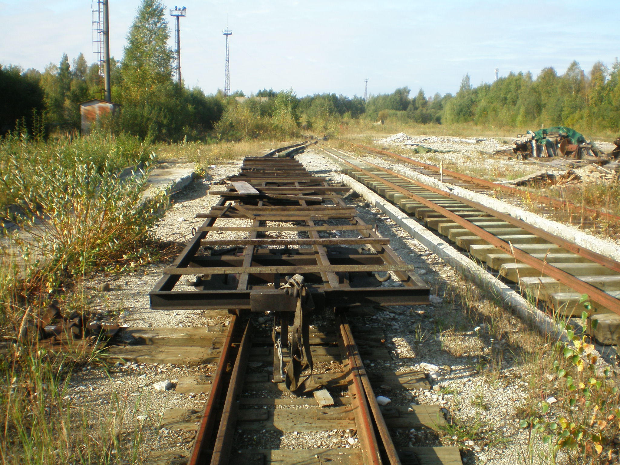 Узкоколейная железная дорога деревопропиточного завода Турба  —  фотографии, сделанные в 2008 году (часть 2)
