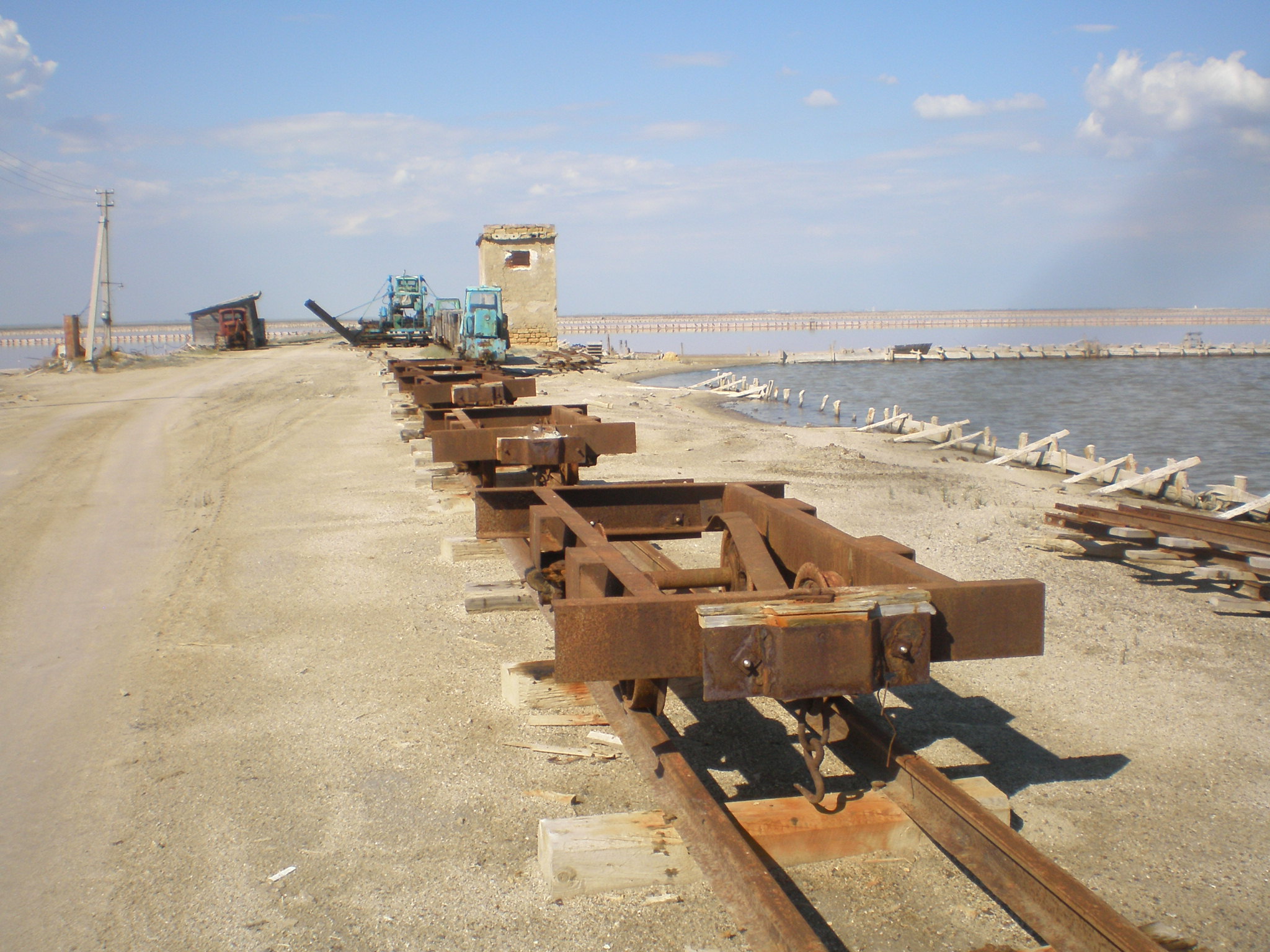 Узкоколейная железная дорога на «Сольпроме» 
  —  фотографии, сделанные в 2009 году (часть 2)