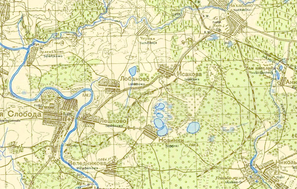 Железнодорожная линия Нахабино — Павловская Слобода —  схемы и топографические карты