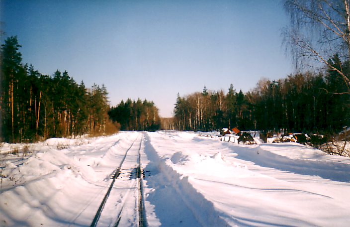 Узкоколейная железная дорога торфопредприятия «Каданок» - фотографии, сделанные в 2003 году
