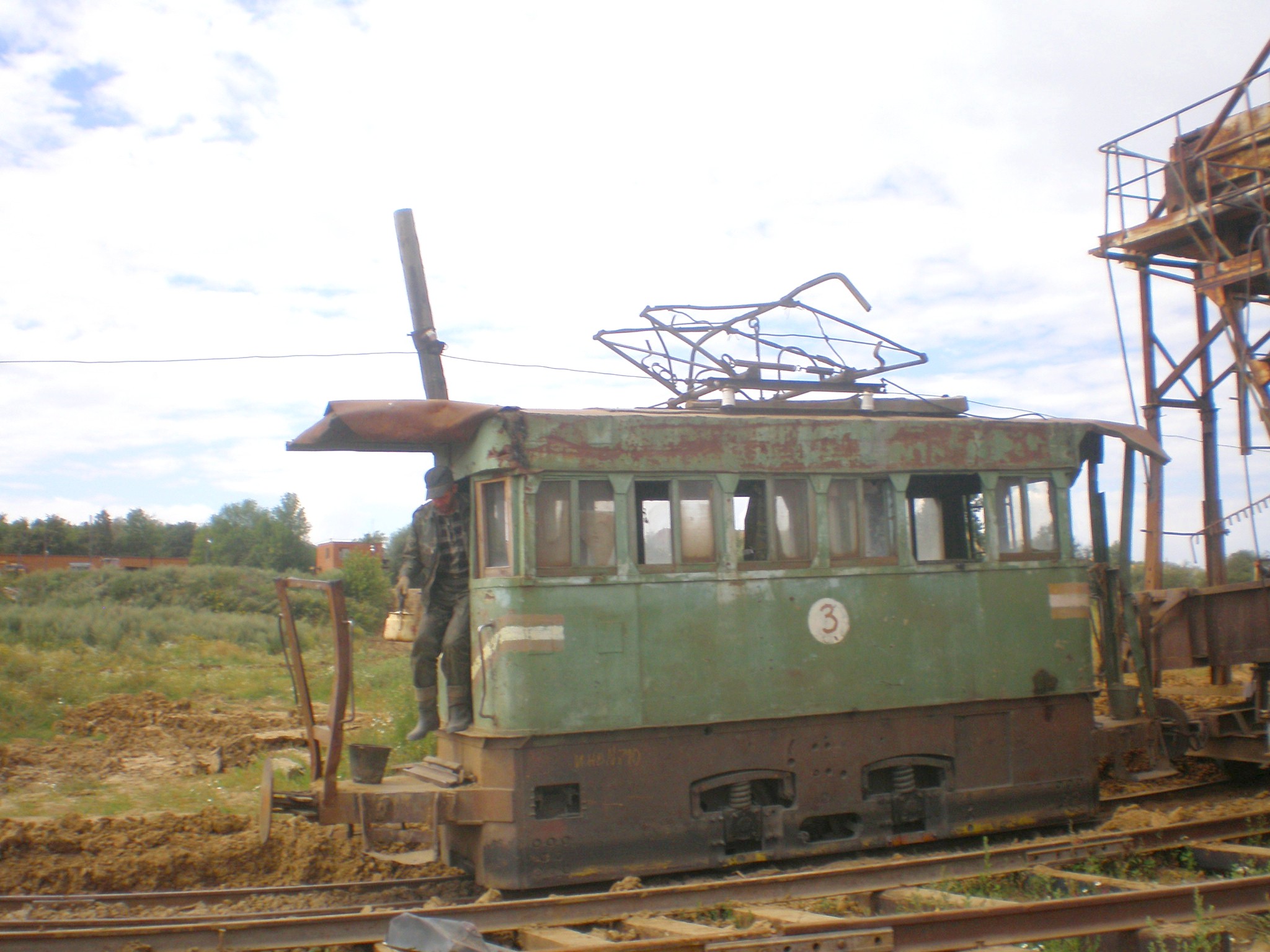 Узкоколейная железная дорога Зарайского завода строительных материалов — фотографии, сделанные в 2008 году (часть 6)