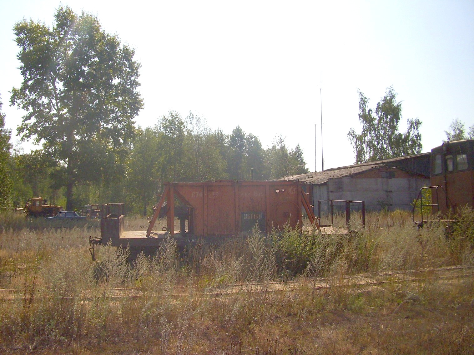 Узкоколейная железная дорога Солотчинского торфопредприятия — фотографии, сделанные в 2011 году (часть 2)