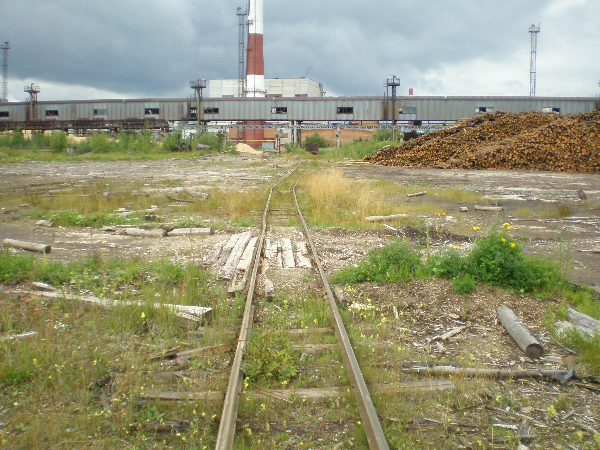 Узкоколейная железная дорога Сокольского целлюлозно-бумажного комбината
  —  фотографии, сделанные в 2008 году (часть 3)