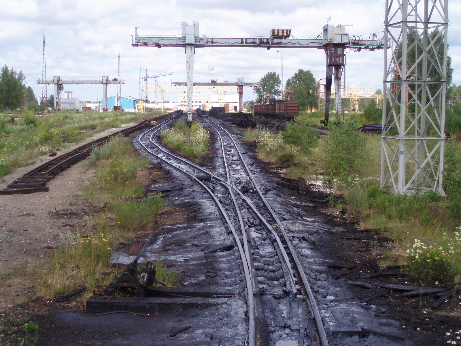 Узкоколейная железная дорога Каликинского шпалопропиточного завода — фотографии, сделанные в 2007 году (часть 2)