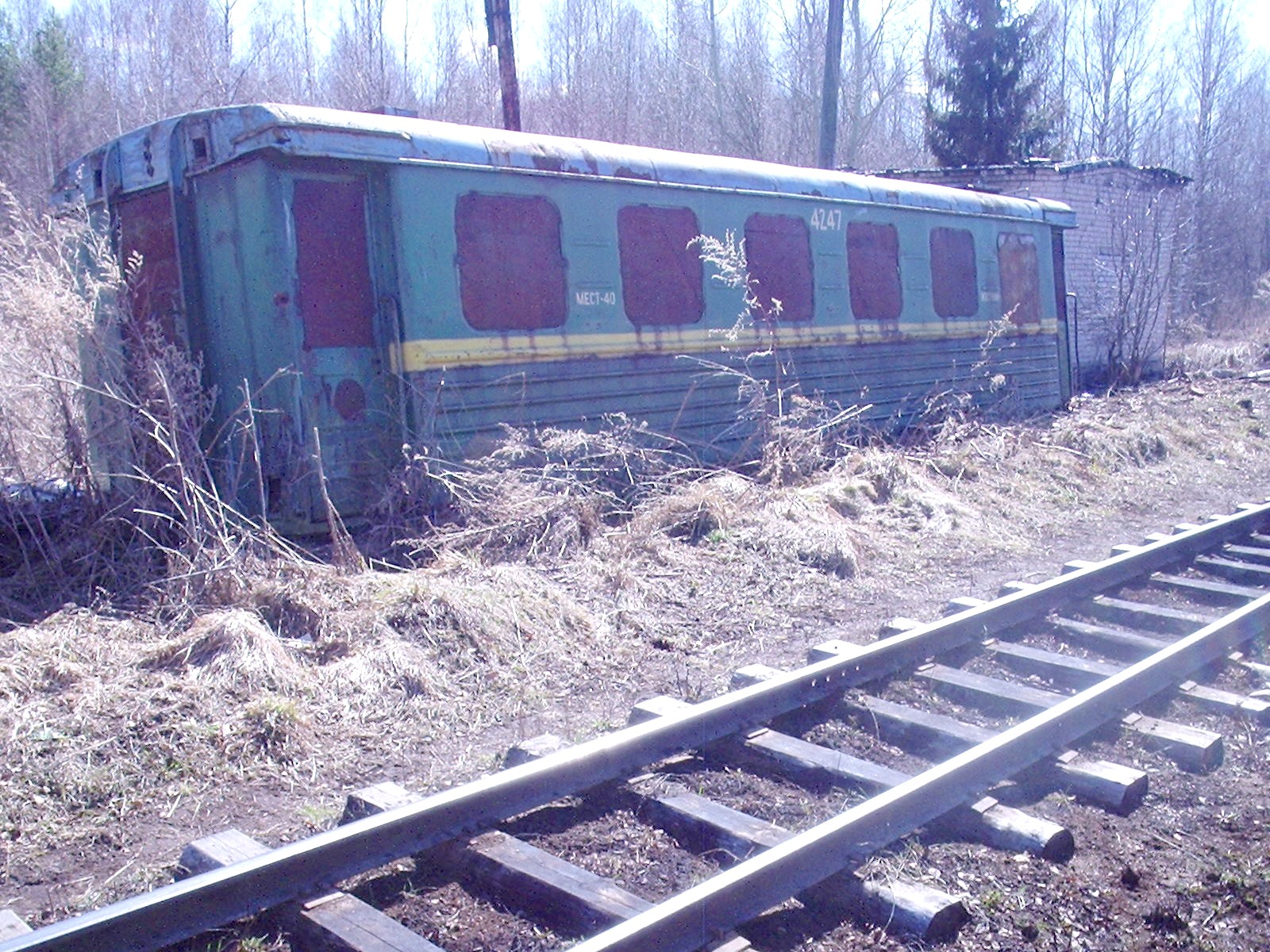 Узкоколейная железная дорога Мокеиха-Зыбинского торфопредприятия — фотографии, сделанные в 2006 году (часть 16)