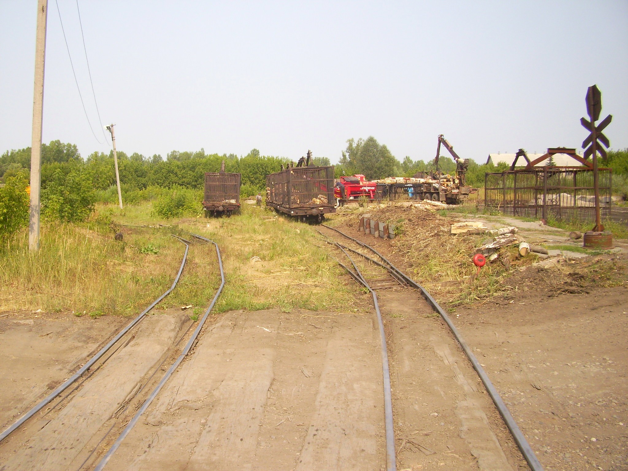 Узкоколейная  железная дорога Амзинского лесокомбината  —  фотографии, сделанные в 2010 году