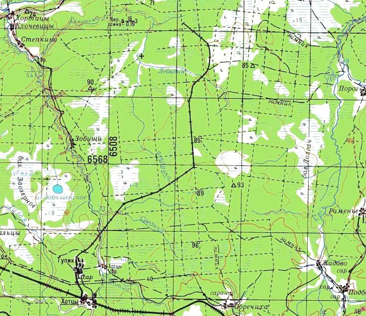 Хотецкая узкоколейная железная дорога — схемы и топографические карты