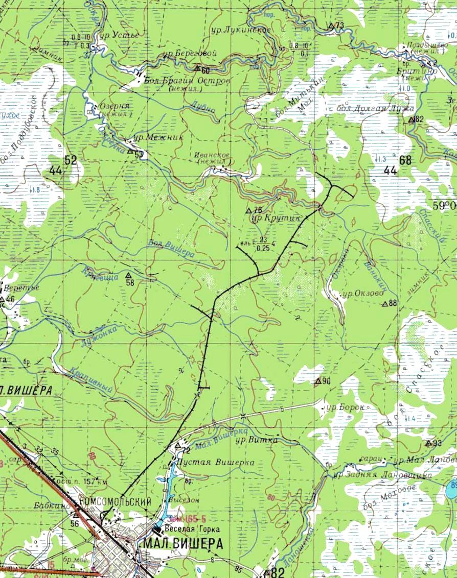 Карта новгородского района с деревнями