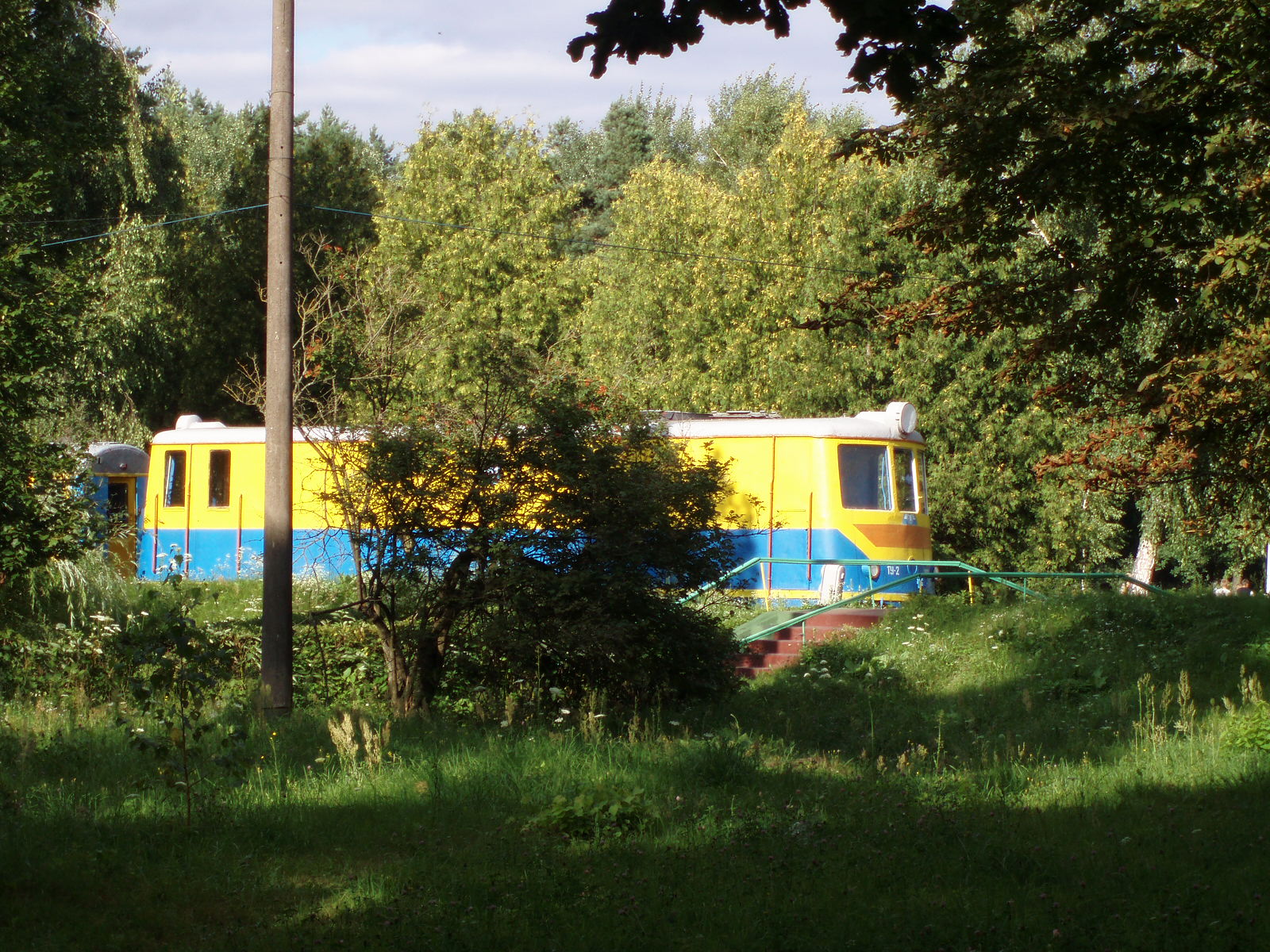 Детская железная дорога в оздоровительном лагере «Железнодорожник» — фотографии, сделанные в 2007 году