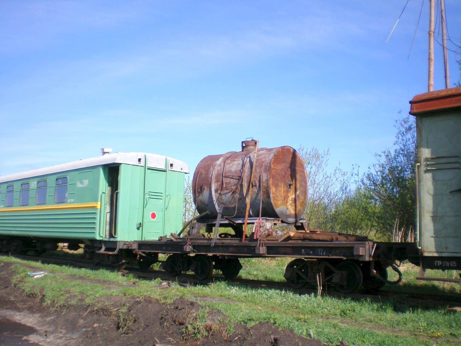 Узкоколейная железная дорога Каринского транспортного управления — фотографии, сделанные в 2008 году (часть 19)
