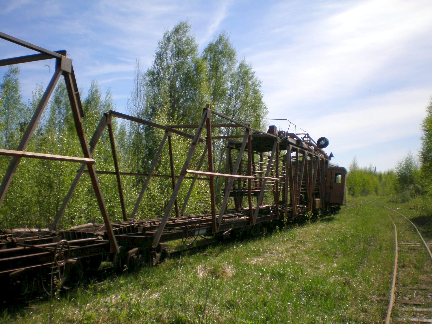 Узкоколейная железная дорога Каринского транспортного управления — фотографии, сделанные в 2008 году (часть 20)