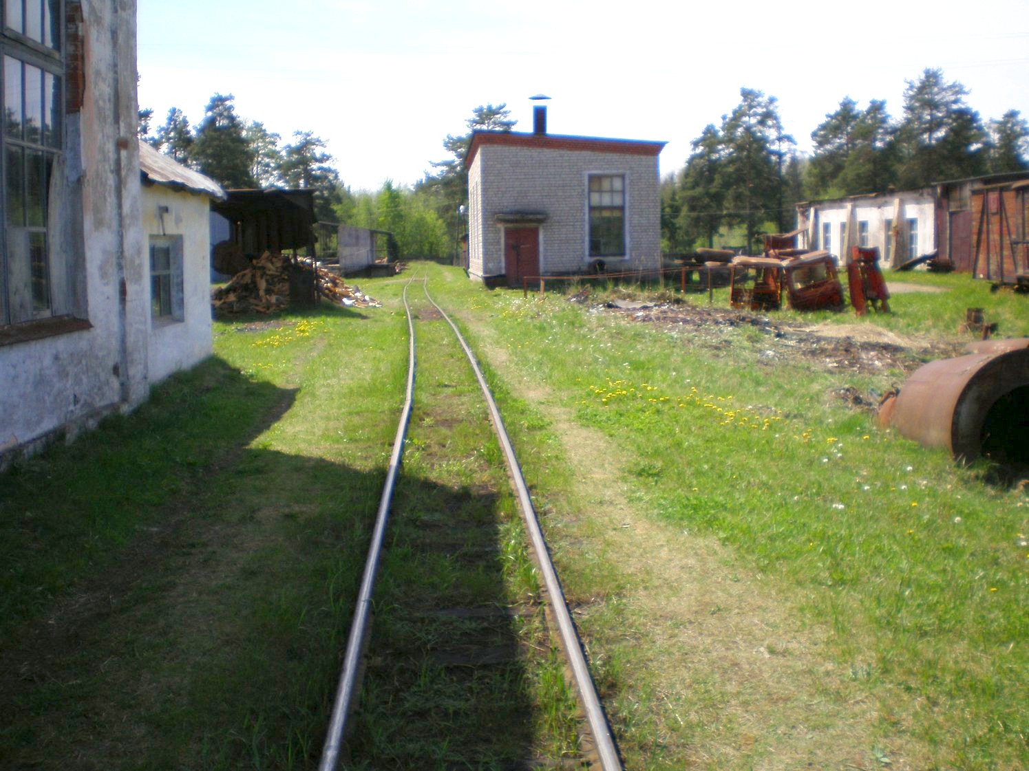 Узкоколейная железная дорога Каринского транспортного управления — фотографии, сделанные в 2008 году (часть 24)