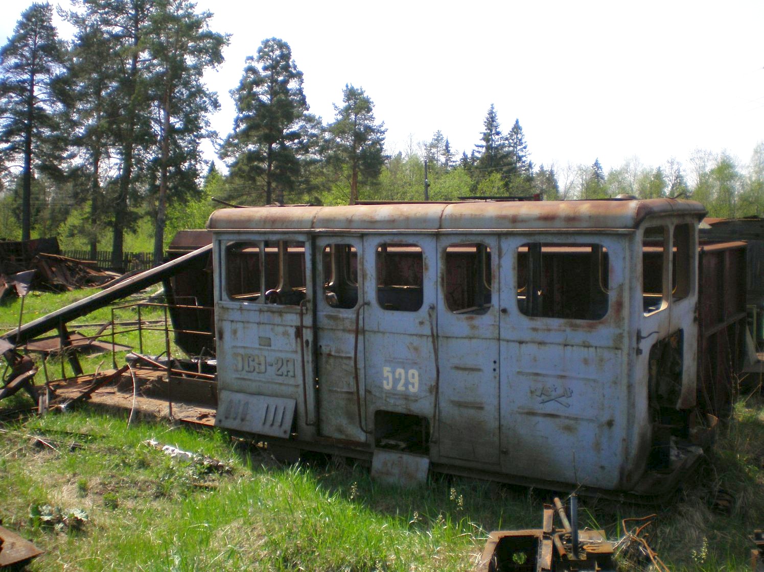 Узкоколейная железная дорога Каринского транспортного управления — фотографии, сделанные в 2008 году (часть 26)