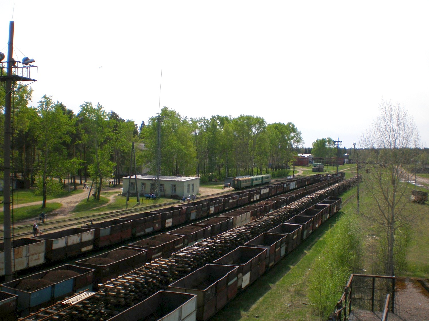 Узкоколейная железная дорога Каринского транспортного управления — фотографии, сделанные в 2008 году (часть 36)