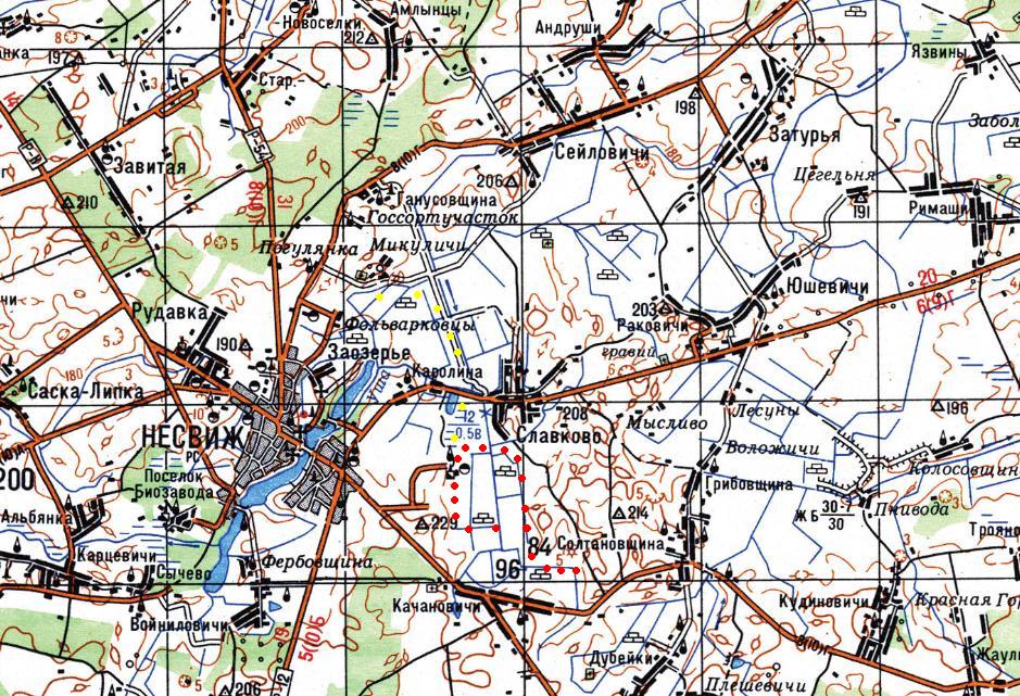 Узкоколейная железная дорога торфопредприятия «Красная Звезда» —  схемы и топографические карты